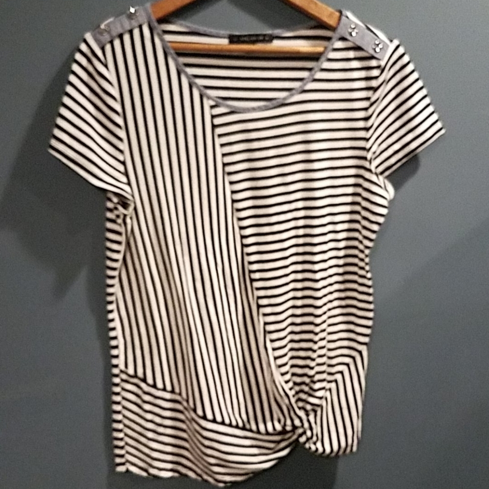 Atelier‎ 29 striped twist front top Large